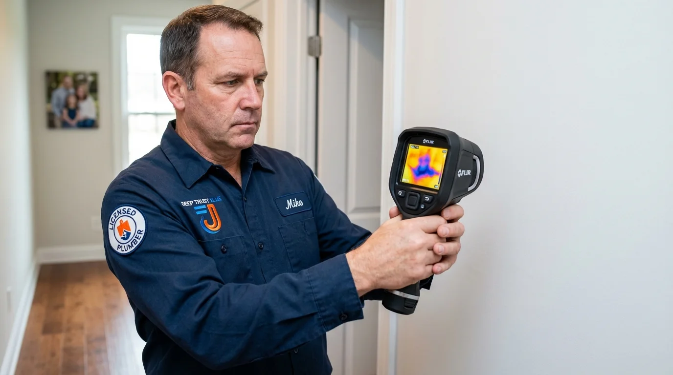 Thermal imaging leak detection by Johns Plumbing LLC in Galax
